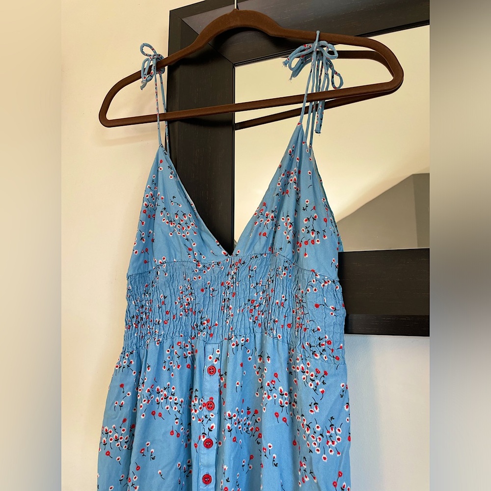 Zara Blue Floral Sundress